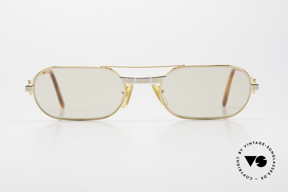 Cartier Must Santos - M Changeable Mineral Lenses, MUST = das erste Modell der Lunettes Collection 1983, Passend für Herren und Damen Cartier Must Santos - M Changeable Mineral Lenses, MUST = das erste Modell der Lunettes Collection 1983, Passend für Herren und Damen