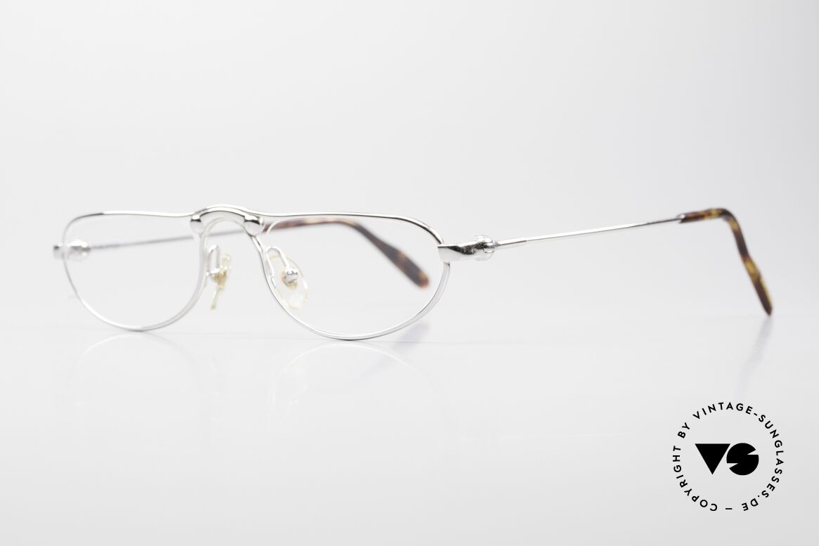 Aston Martin AM04 Lesebrille Herren 90er Platin, fühlbare Spitzenqualität und mit Seriennummer 11866, Passend für Herren