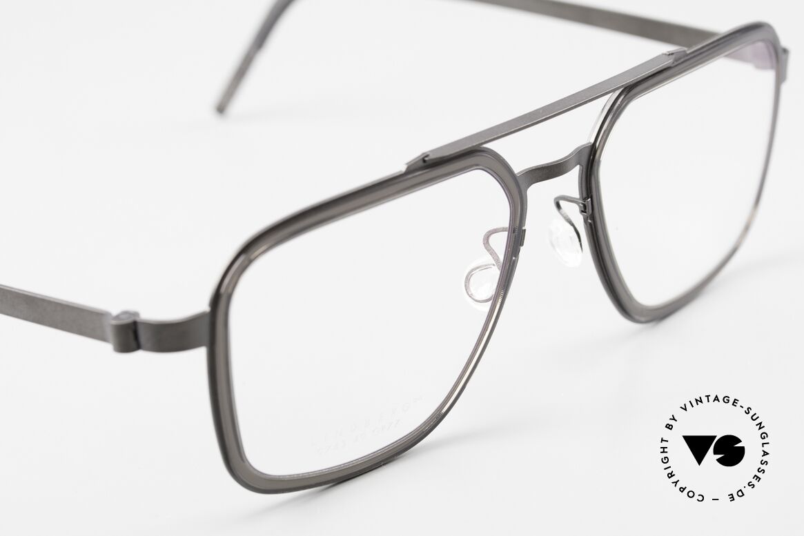 Lindberg 9743 Strip Titanium Herren Designerbrille Titan, ungetragenes Designerstück mit original Lindberg Etui, Passend für Herren