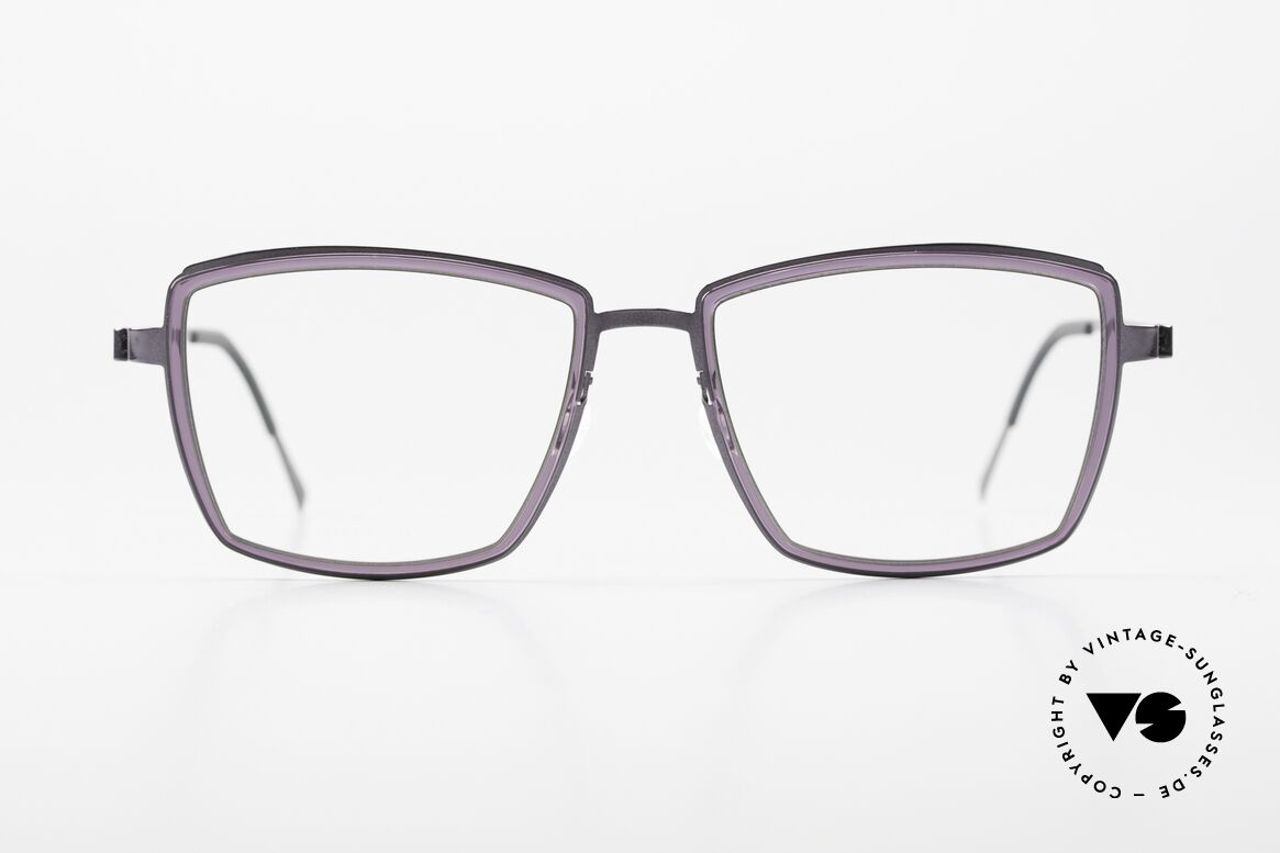 Lindberg 9741 Strip Titanium Damenbrille Vintage Brille, Modell 9741 in Größe 52/17, T409-135, in Color PU14, Passend für Damen