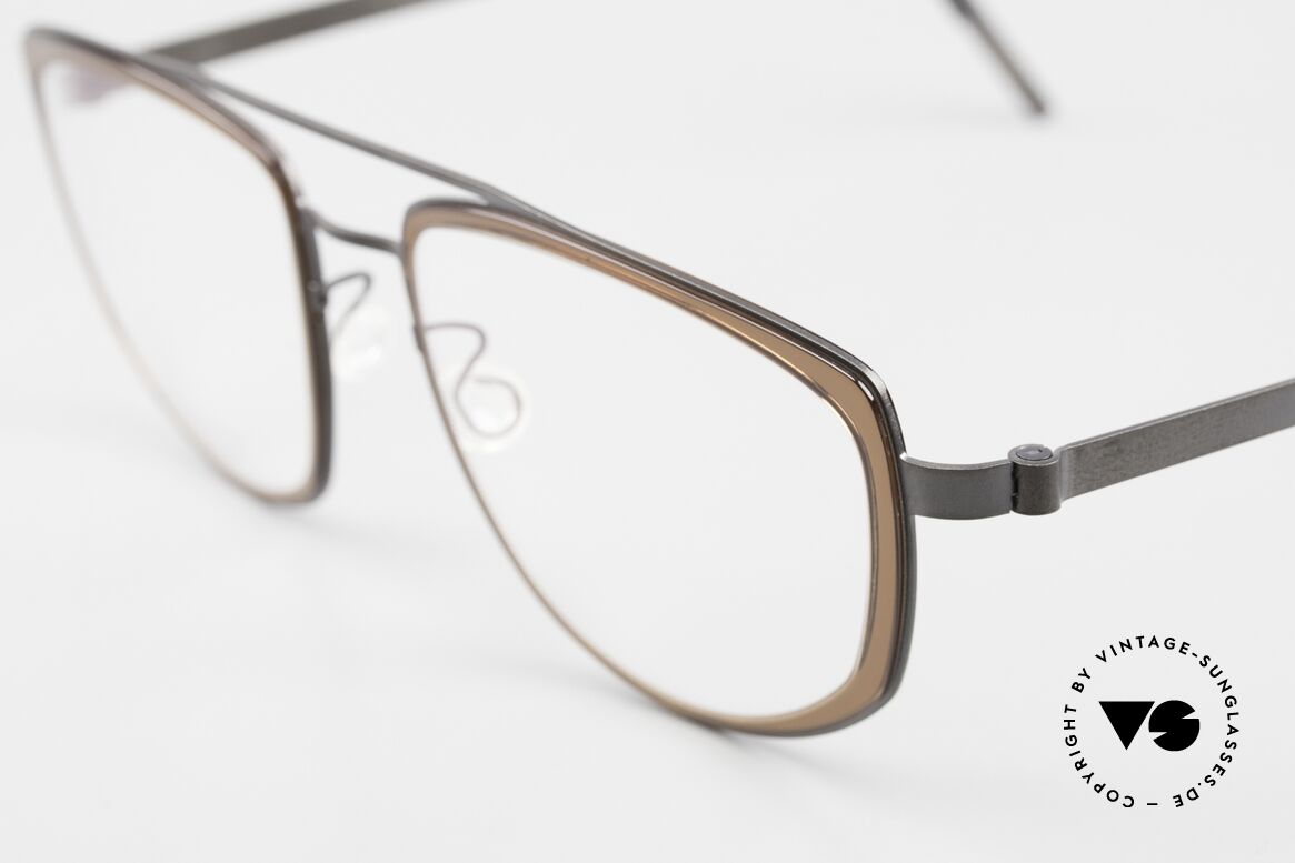 Lindberg 9735 Strip Titanium X Large Brille Für Frauen, kann schon jetzt als 'vintage Lindberg' tituliert werden, Passend für Damen