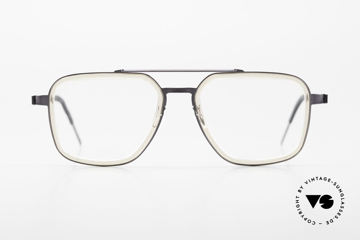 Lindberg 9743 Strip Titanium Herrenbrille Doppelbrücke, Modell 9743, GR00, Größe 49/18, T407-135, Col. PU14, Passend für Herren