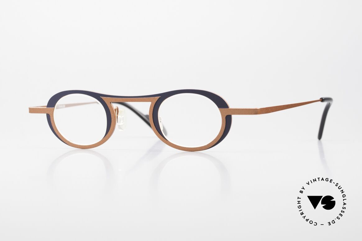Theo Belgium Wexford Damen & Herrenbrille Titan, tolle Theo Wexford Titanium-Lesebrille von 2006, Passend für Herren und Damen