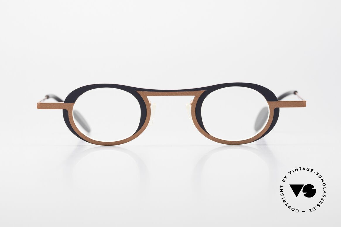 Theo Belgium Wexford Damen & Herrenbrille Titan, rund - ovale vintage Brille; in Größe 35/30, 135, Passend für Herren und Damen