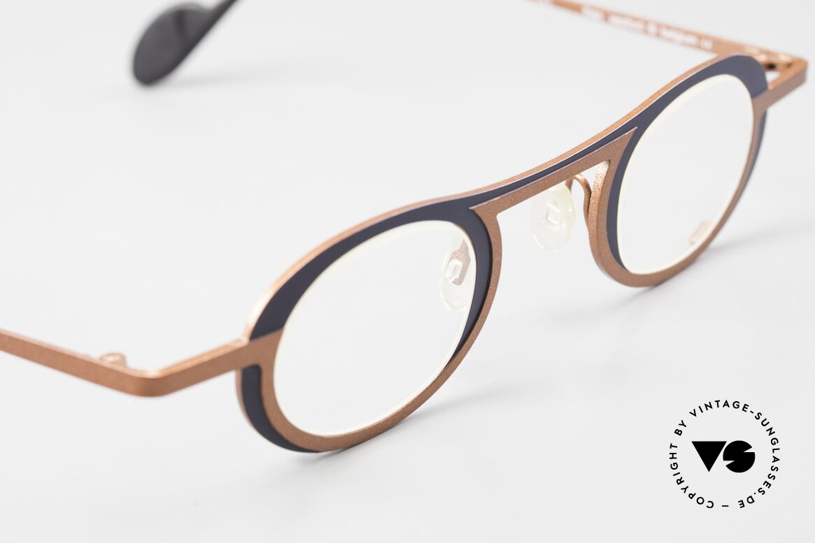 Theo Belgium Wexford Damen & Herrenbrille Titan, ungetragene Kunstbrille für die, die sich trauen!, Passend für Herren und Damen