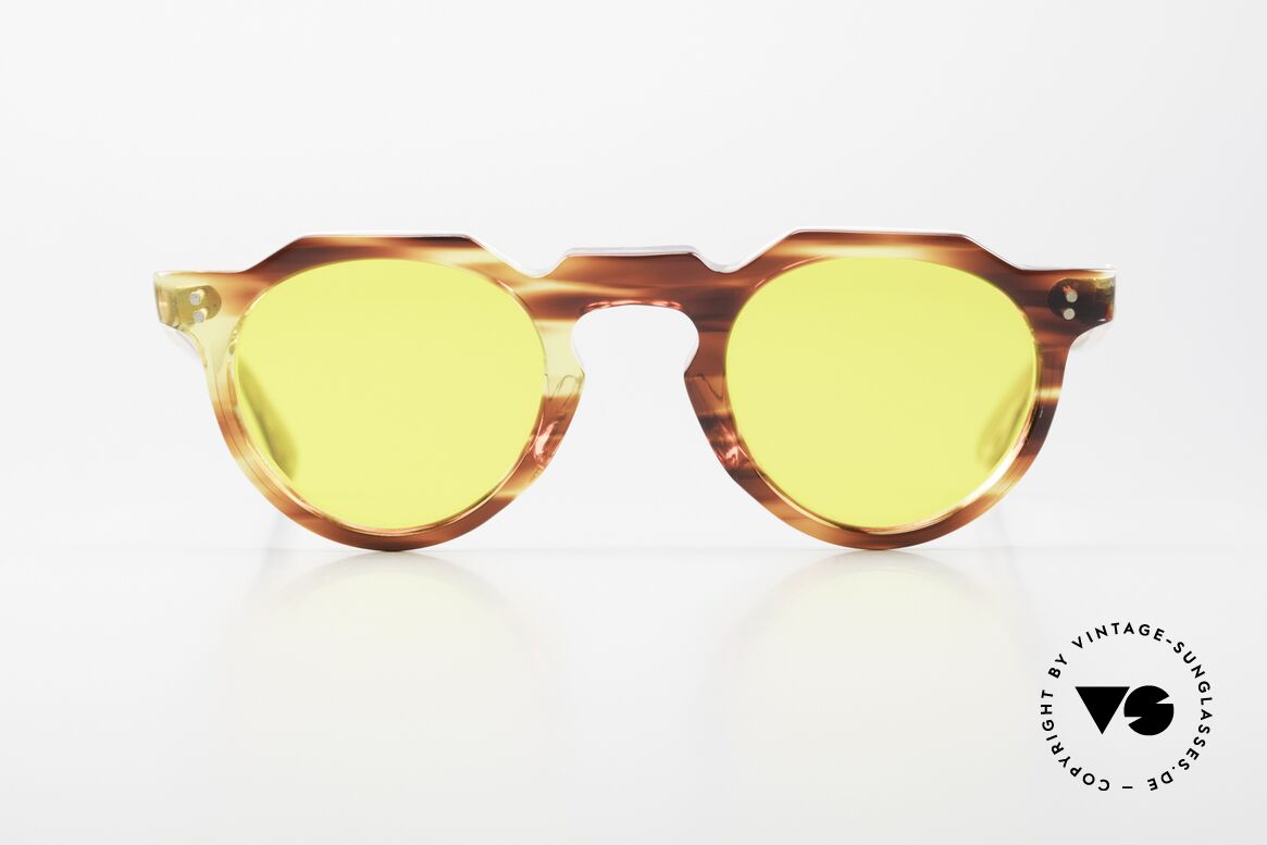 Lesca Panto 6mm Echte Alte 60er Sonnenbrille, enorm stabile Fassung in absoluter Spitzen-Qualität, Passend für Herren und Damen