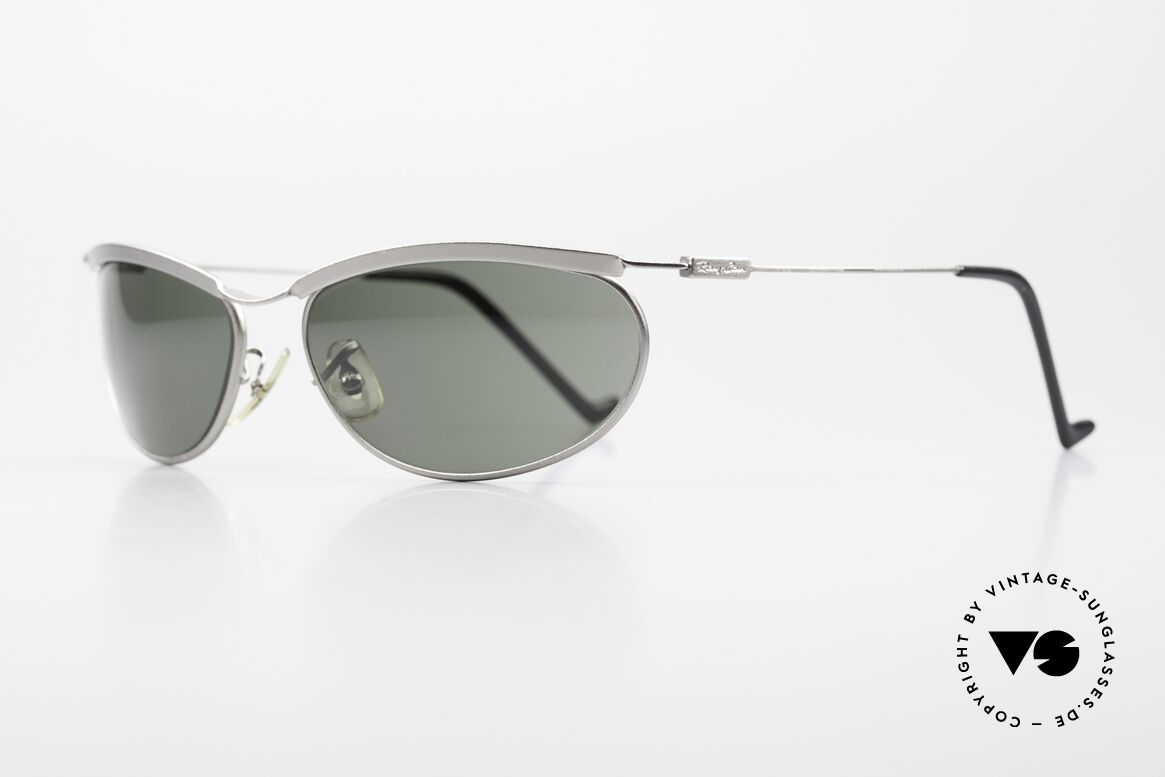 Ray Ban New Deco Metal Oval B&L USA Sonnenbrille 90er, ergonomisch gebogener Rahmen; ideale Passform, Passend für Herren