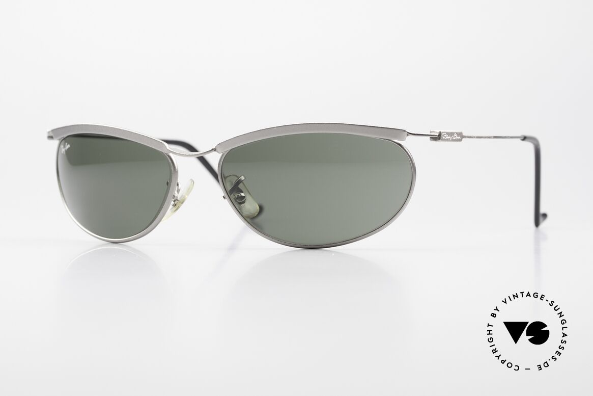 Ray Ban New Deco Metal Oval B&L USA Sonnenbrille 90er, sportliche RAY-BAN Sonnenbrille aus den 90ern, Passend für Herren