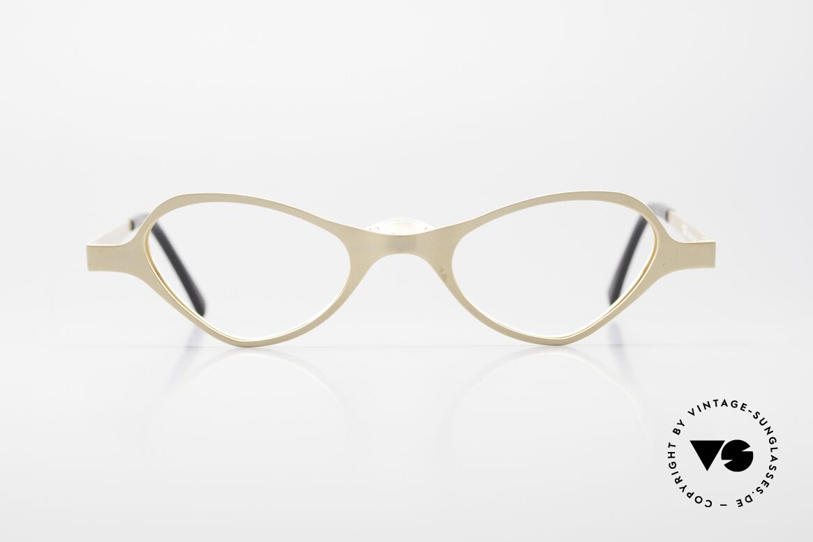 Theo Belgium Scure Damen Brillenfassung 1996, zauberhaftes Cateye-Design in Größe 45/21, 135, Passend für Damen