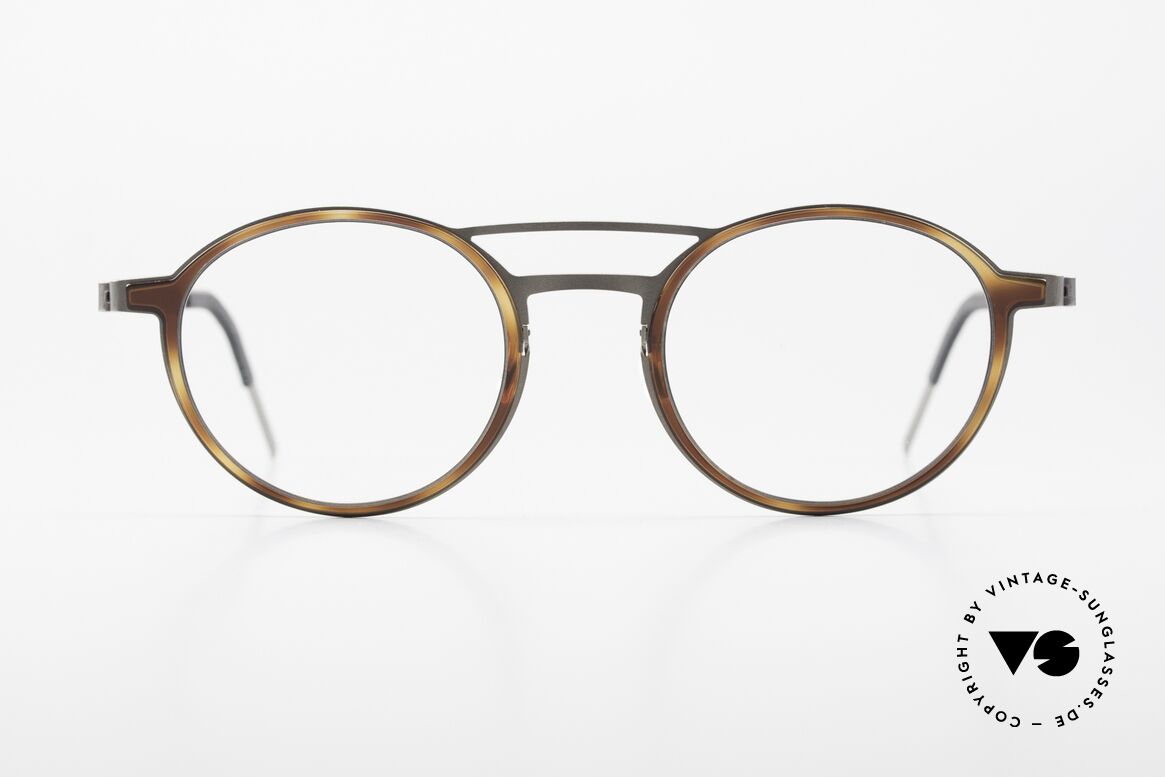 Lindberg 9739 Strip Titanium Doppelbrücke Herrenbrille, Modell 9739, GR77, Größe 50/23, T407-135, Color 10, Passend für Herren