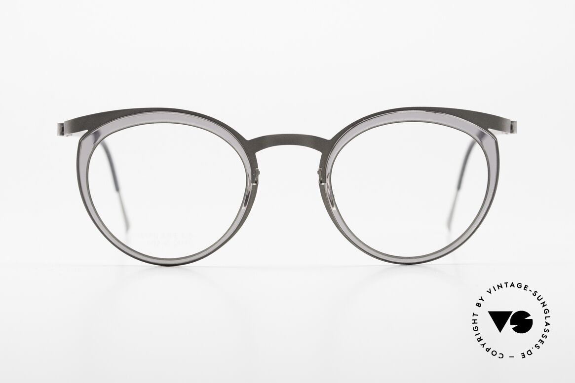 Lindberg 9722 Strip Titanium Damenbrille Panto Stil Rund, Modell 9722, in Größe 45/22, Bügel 135mm, Color 10, Passend für Damen