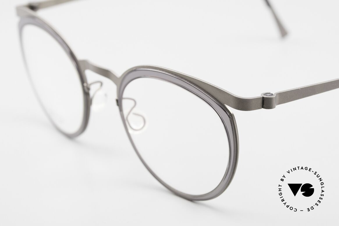 Lindberg 9722 Strip Titanium Damenbrille Panto Stil Rund, kann schon jetzt als 'vintage Lindberg' tituliert werden, Passend für Damen