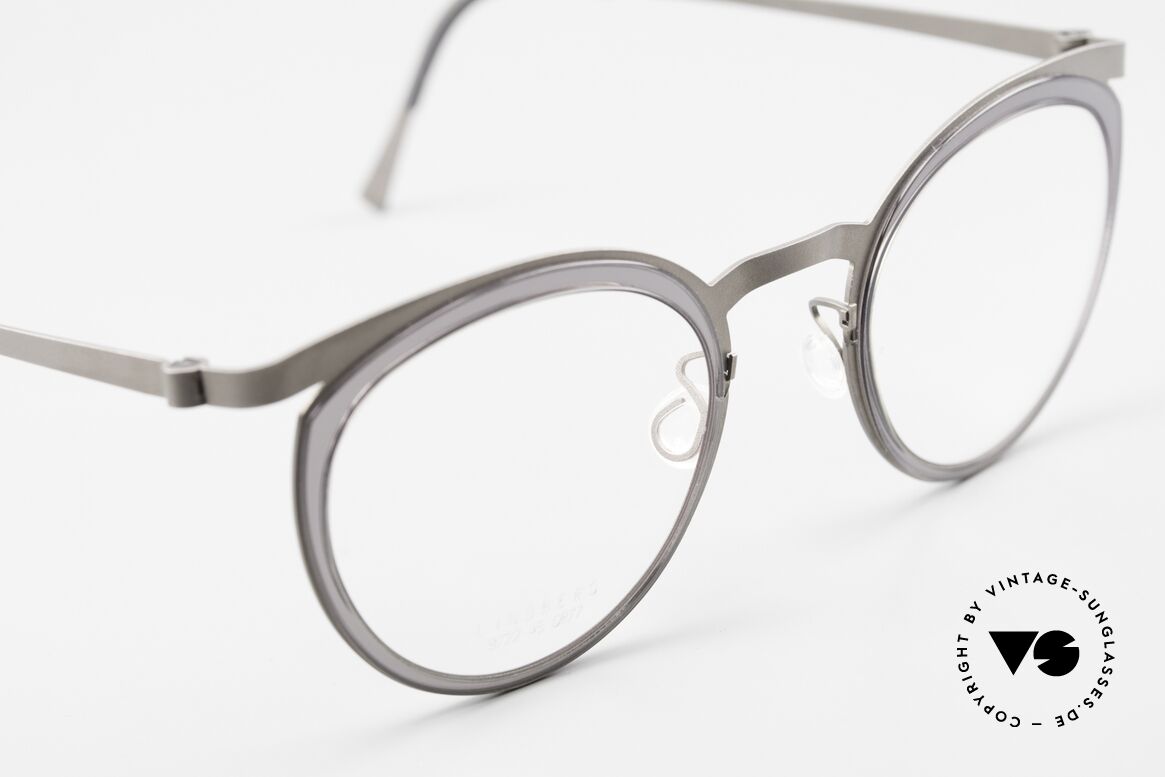 Lindberg 9722 Strip Titanium Feminines Panto-Design, ungetragenes Designerstück mit original Lindberg Etui, Passend für Damen