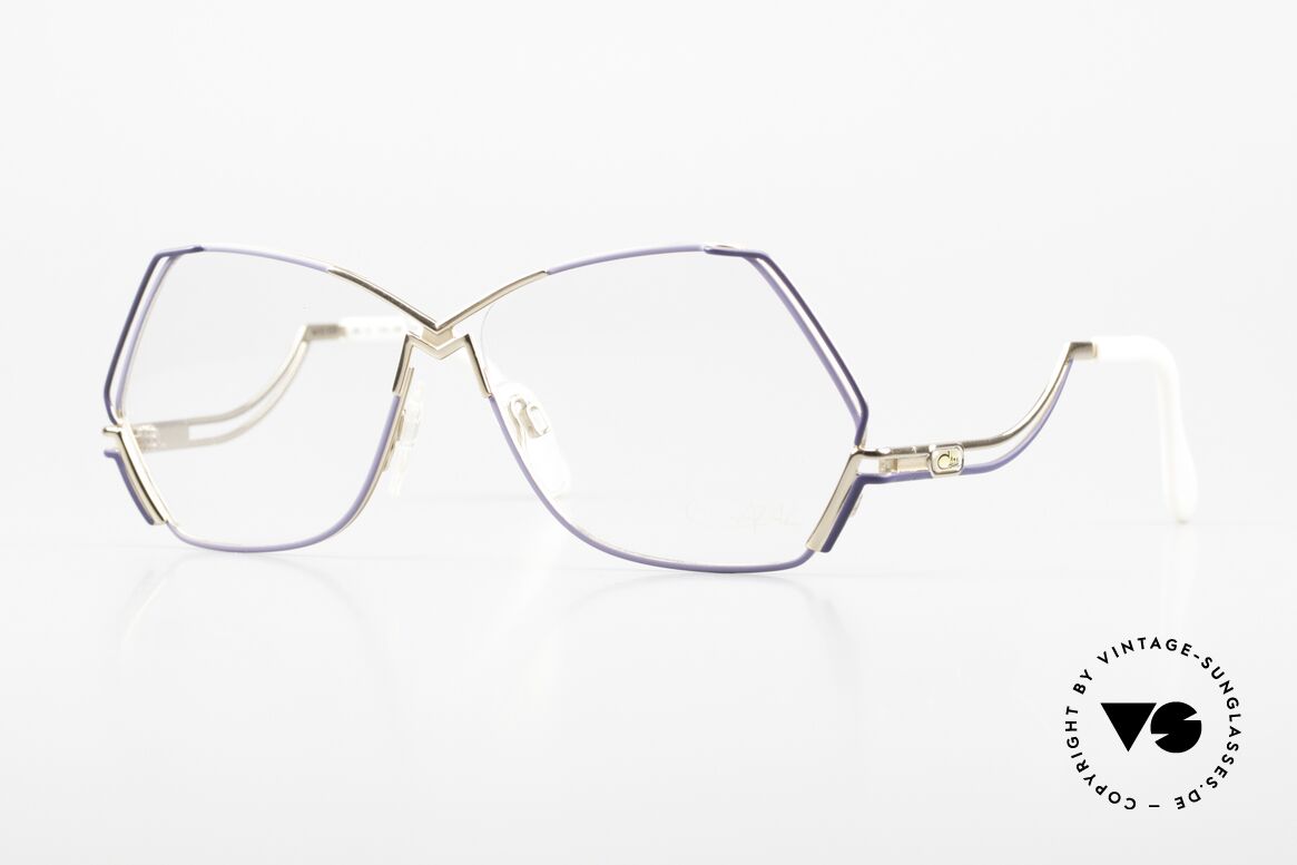 Cazal 226 1980er 90er Damen Brille, außergewöhnliche, fünfeckige CAZAL Designerbrille, Passend für Damen