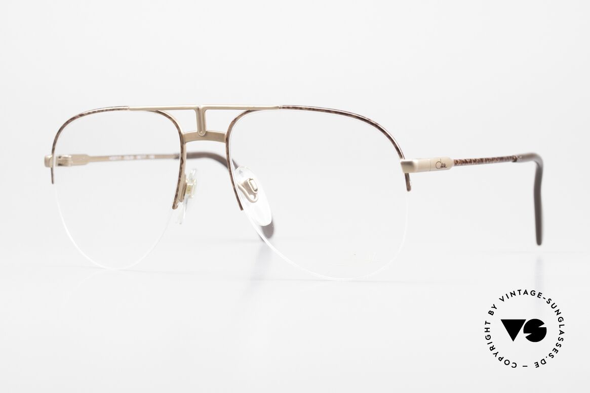 Cazal 717 Alte 80er Brille Halb Randlos, alte West Germany Cazal Brille, VINTAGE, Passend für Herren