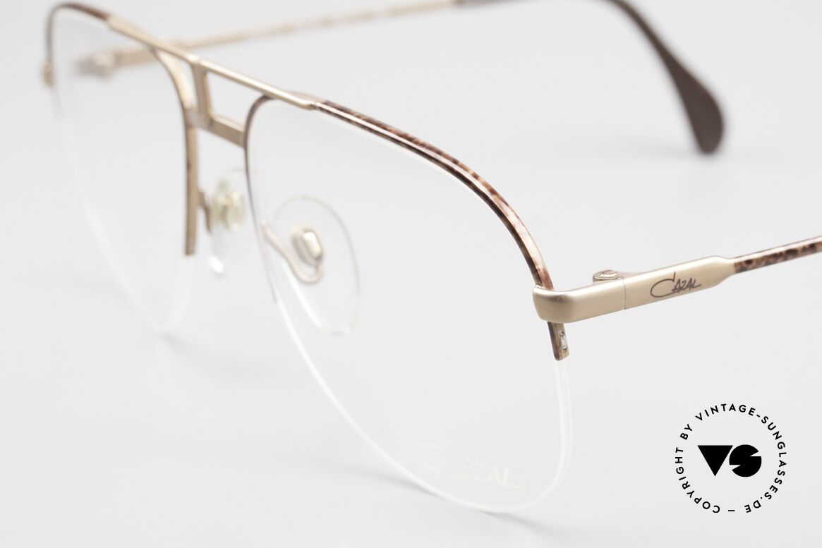 Cazal 717 Alte 80er Brille Halb Randlos, halb rahmenlos (sehr angenehm zu tragen), Passend für Herren