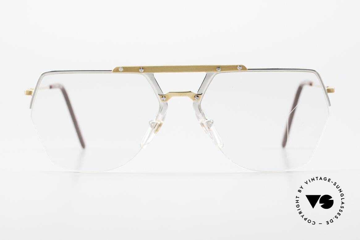 Alpina FM50 Markante 80er Nylor Brille, 80er Jahre Nylor-Brille von ALPINA, FM50, 58/14, Passend für Herren