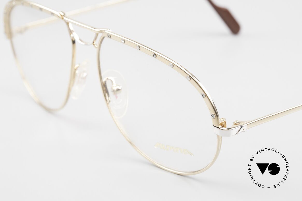 Alpina M1F767 Rare Alte 90er Pilotenbrille, ungetragen (wie alle unsere VINTAGE Fassungen), Passend für Herren