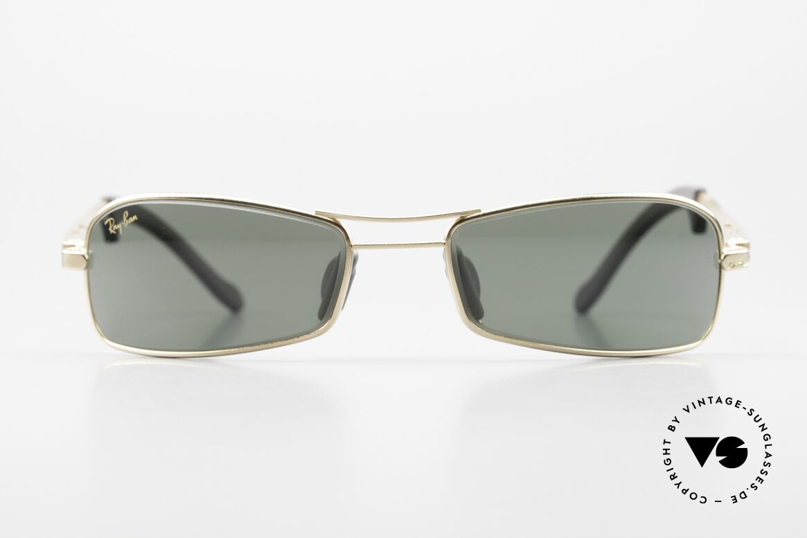 Ray Ban Orbs 9 Base Square G15 Grün B&L USA Brille 90er, futuristische Sportbrille von Ray Ban - perfekter Sitz, Passend für Herren