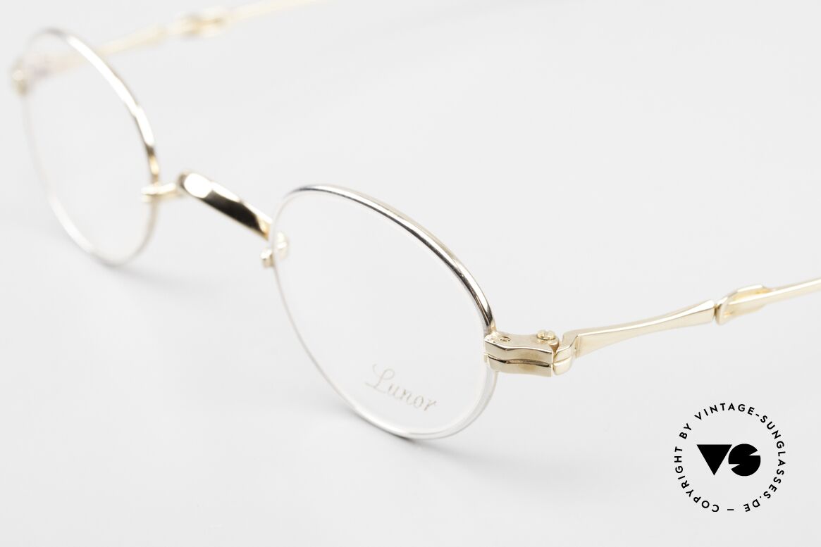 Lunor I 03 Telescopic Bicolor Schiebebügel Brille, ausziehbare Brillenbügel (= teleskopartige Bügel), Passend für Herren und Damen