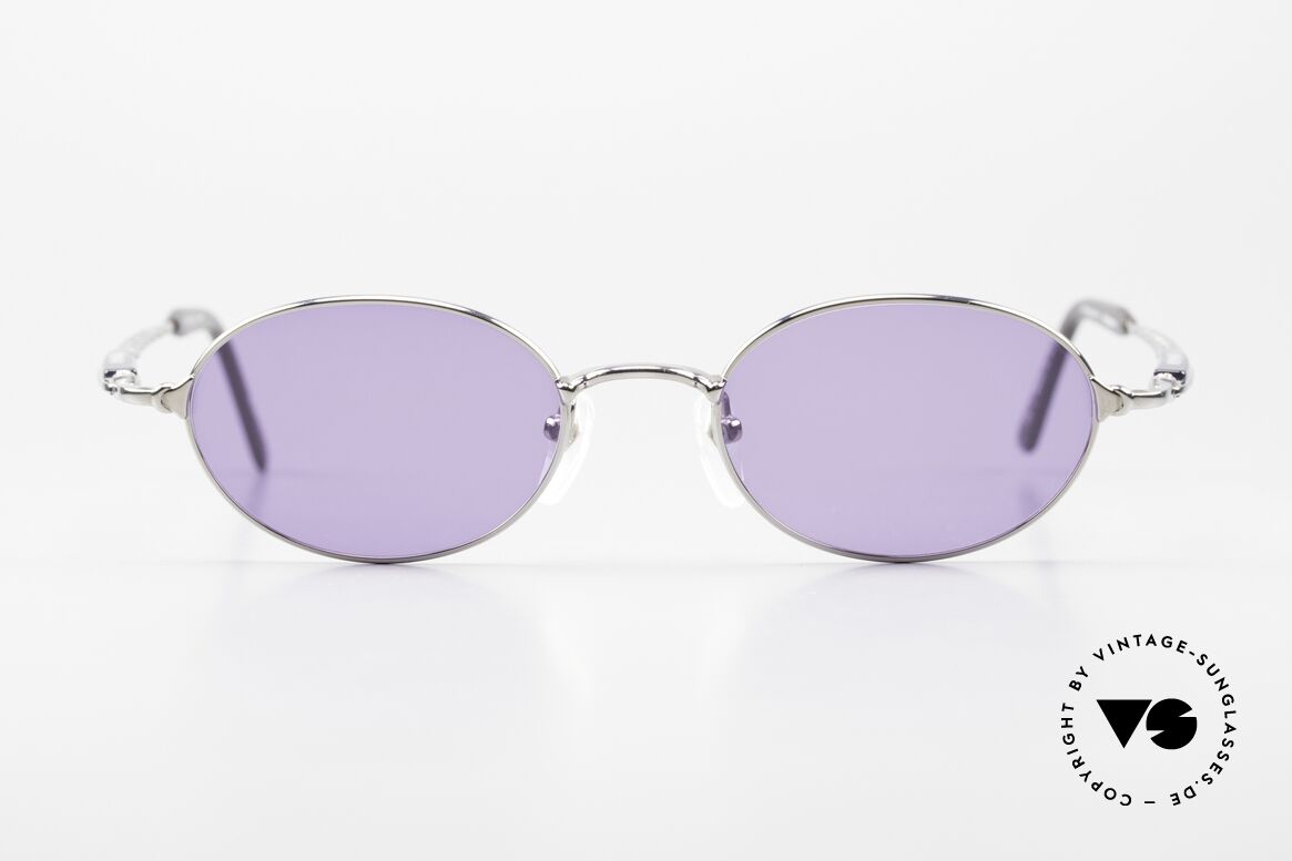 Jean Paul Gaultier 56-0022 Ovale 90er Titan Sonnenbrille, 90er  Jean Paul Gaultier vintage Designer-Sonnenbrille, Passend für Herren und Damen