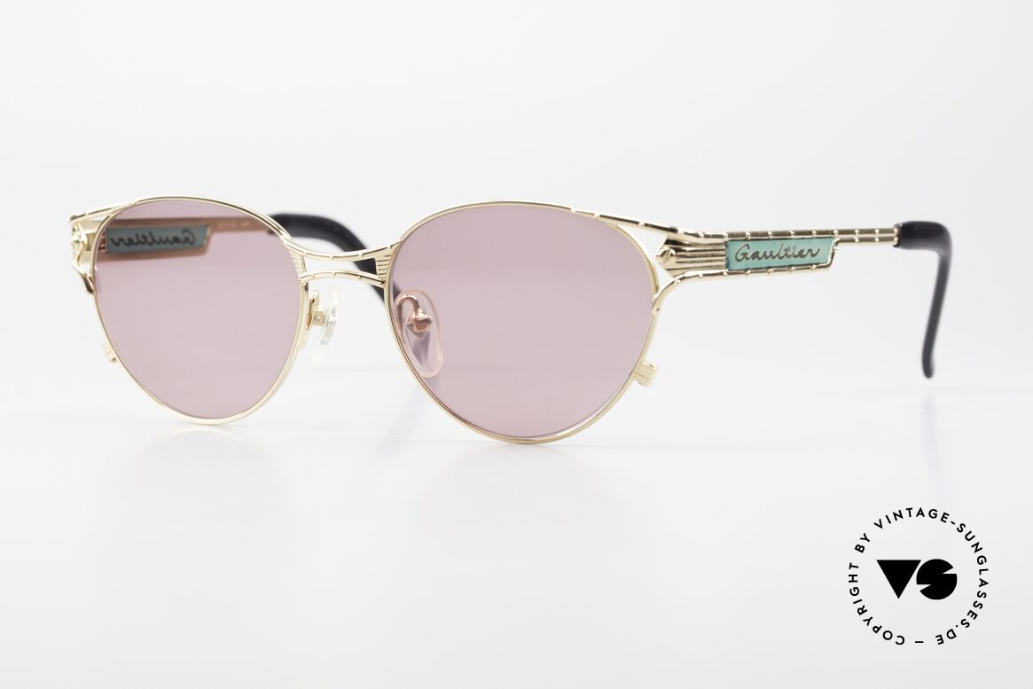 Jean Paul Gaultier 56-4179 No Retro Designer Brille 90er, einzigartige Jean Paul Gaultier Designer-Sonnenbrille, Passend für Herren und Damen