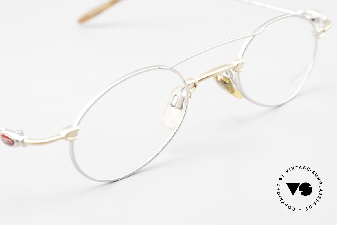 Bugatti 10859 90er Luxus Herrenbrille Oval, KEINE Retrobrille; ein ORIGINAL aus den späten 90ern!, Passend für Herren