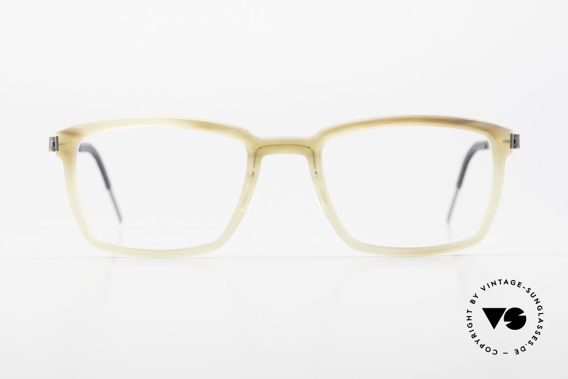 Lindberg Horn 1808 Büffelhorn Titanium Fassung, LINDBERG 1808 Horn / Titan Brille in Größe 52-20, 135, Passend für Herren