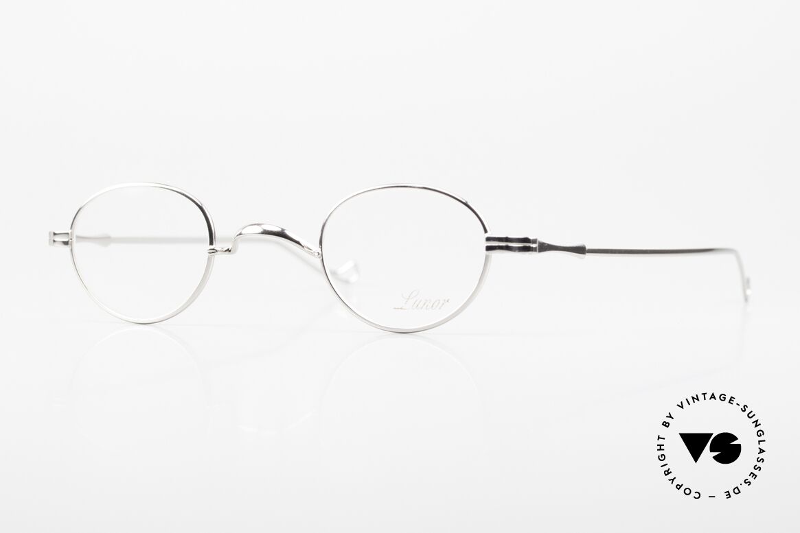 Lunor II 03 XS Kleine Unisex Brille Platin, extra kleine vintage Metallbrille der LUNOR II Serie, Passend für Herren und Damen