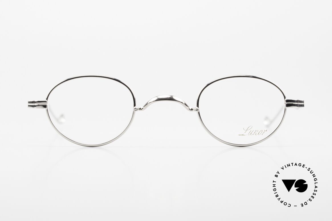 Lunor II 03 XS Kleine Unisex Brille Platin, PP: platin-plattierte Fassung (kostbar & sehr edel), Passend für Herren und Damen