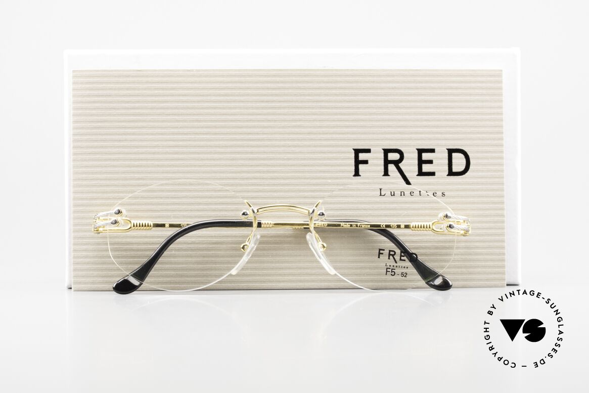Fred Orcade F5 Ovale Randlos Brille Segler, Größe: medium, Passend für Herren und Damen