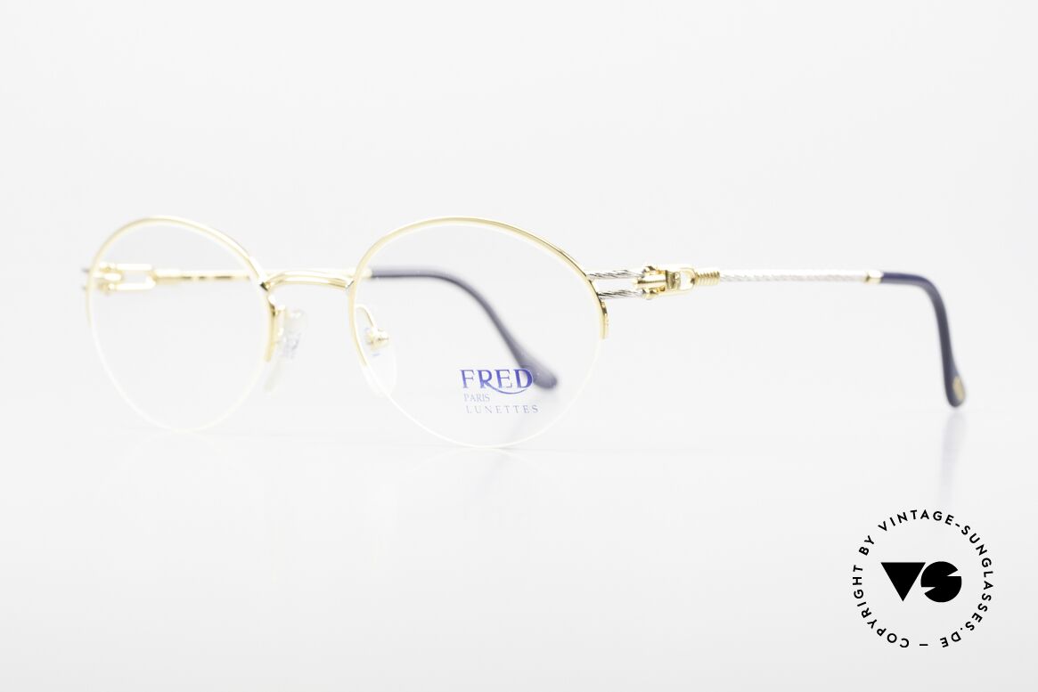 Fred Feroe - M Ovale Luxus Brille 90er Nylor, der Modell-Name FEROE = franz. für die Färöer Inseln, Passend für Herren und Damen