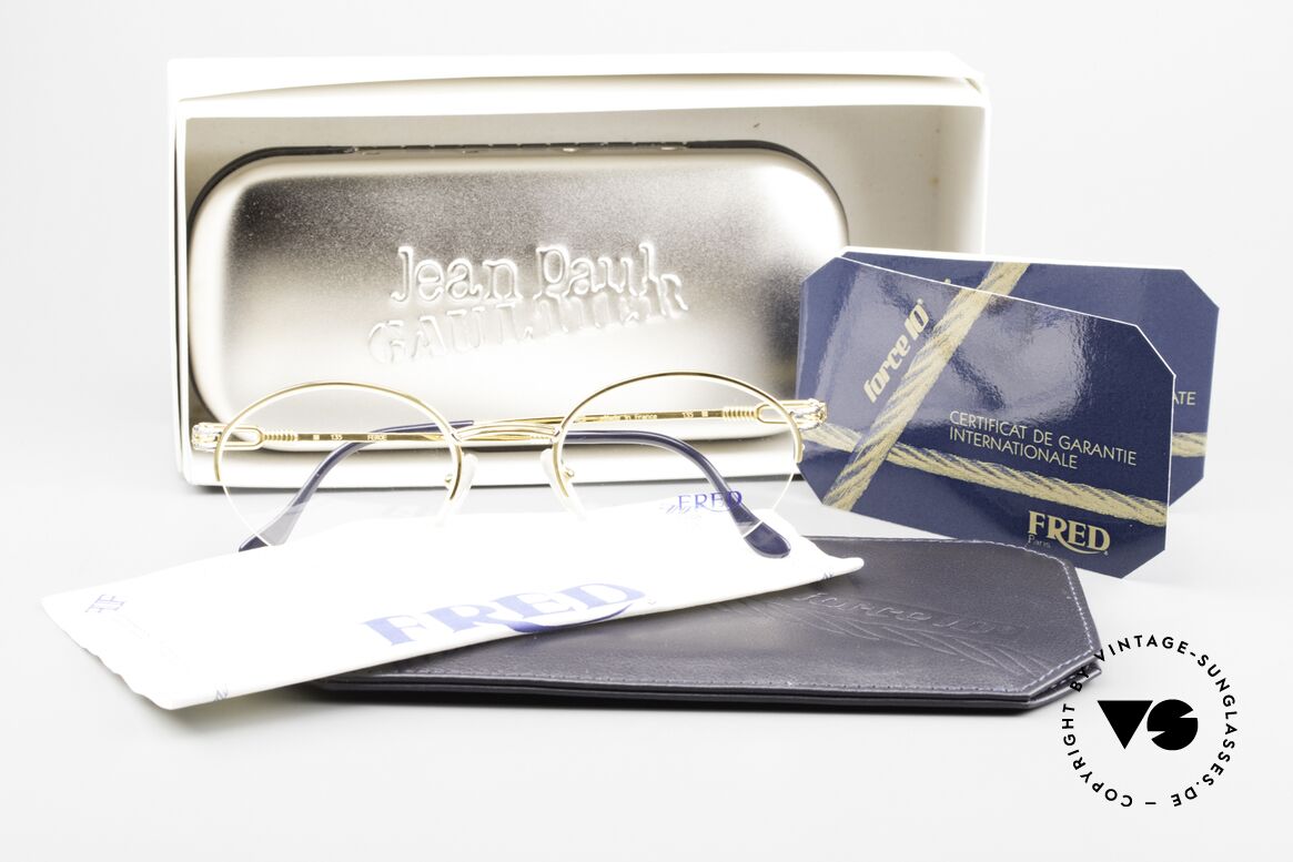 Fred Feroe - M Ovale Luxus Brille 90er Nylor, Größe: medium, Passend für Herren und Damen
