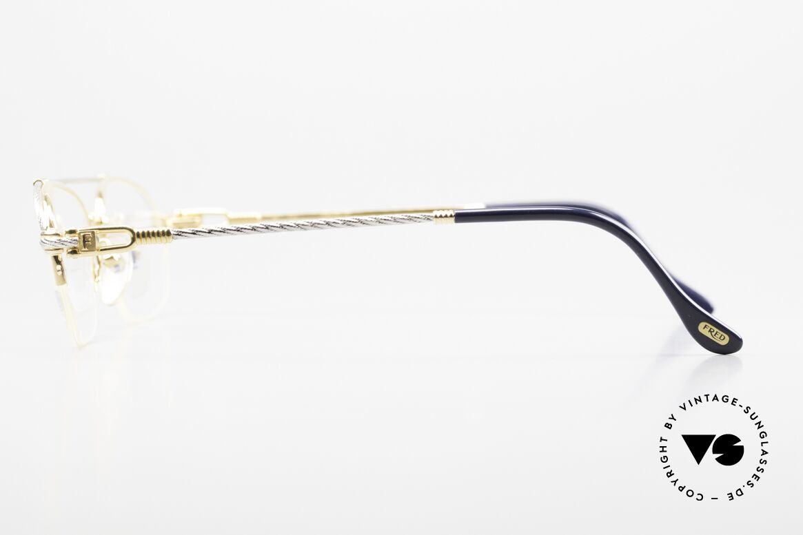 Fred Caravelle Luxus 80er Herrenbrille Segler, ungetragen, mit orig. FRED Softetui & Reinigungstuch, Passend für Herren