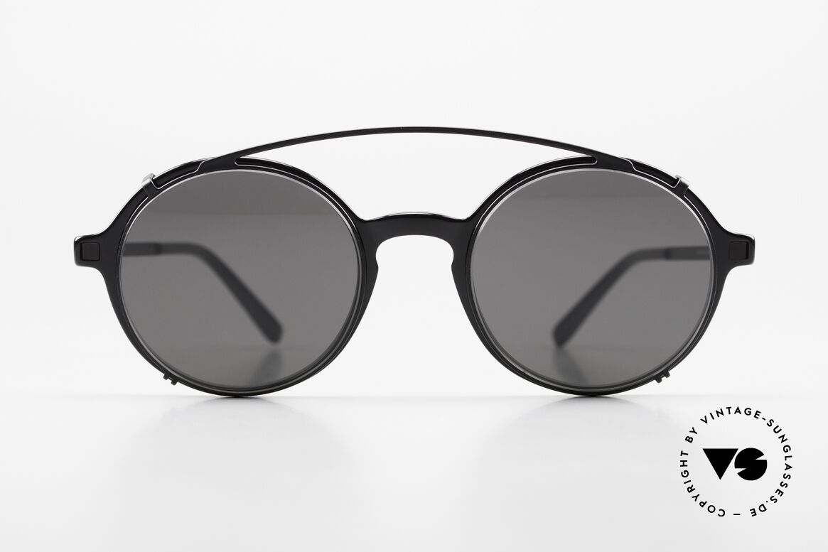 Mykita Tomkin Runde Brille Mit Sonnenclip, Mykita Brille, Modell Tomkin mit Clip-On; Gr. 47-21, Passend für Herren und Damen