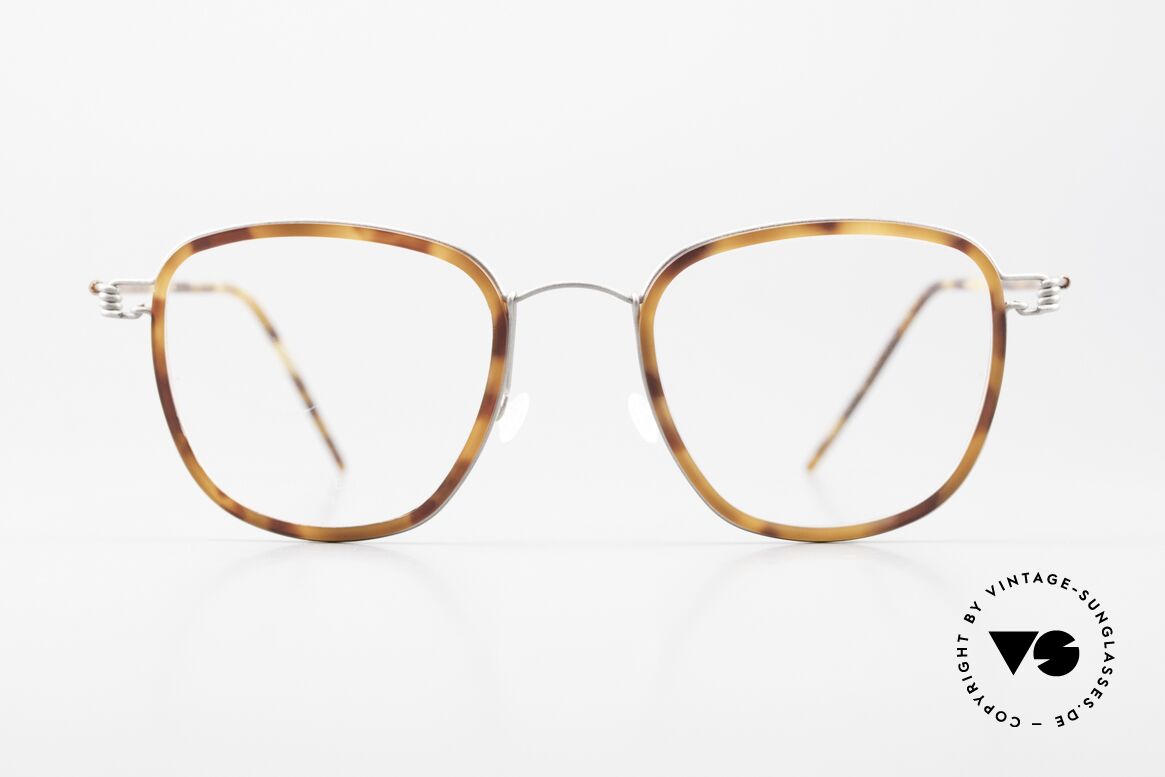 Lindberg Simon Air Titan Rim Fassung mit Azetat Inlays, Herrenbrille der LINDBERG Air Titanium Rim Kollektion, Passend für Herren