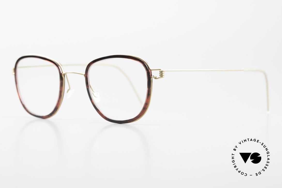 Lindberg Niels Air Titan Rim Damenbrille & Herrenbrille, markant veredelte Air Titanium Version mit Azetat-Rand, Passend für Herren und Damen