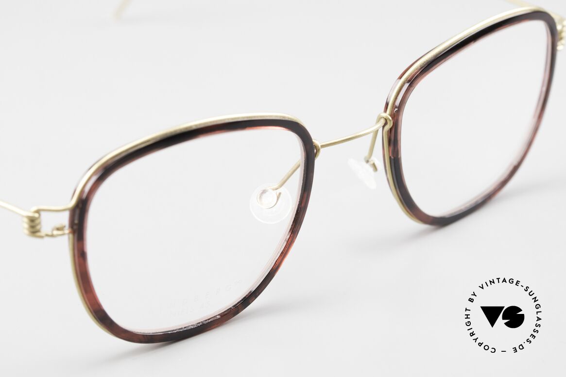 Lindberg Niels Air Titan Rim Damenbrille & Herrenbrille, ungetragenes Designerstück + orig. Lindberg Magnet-Etui, Passend für Herren und Damen