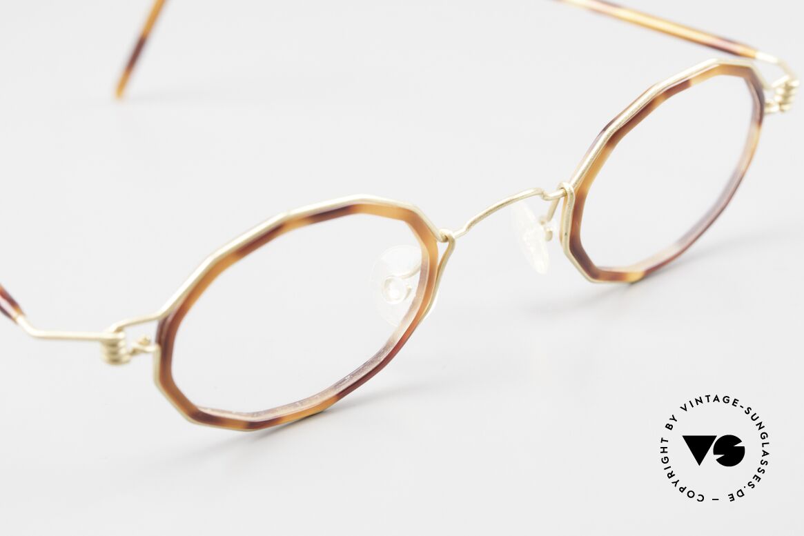 Lindberg Zeta Air Titan Rim Kleine Brille mit Azetat Inlay, eleganter Rahmen ohne Schrauben, Nieten oder Lötungen, Passend für Herren und Damen