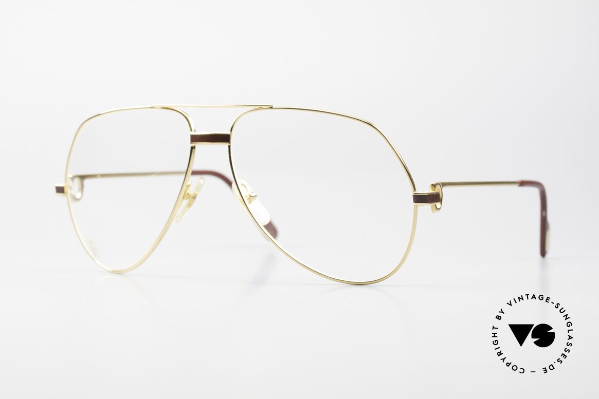 Cartier Vendome Laque - L Luxus Aviator Brille Herren, Vendome = das berühmteste Brillendesign von CARTIER, Passend für Herren