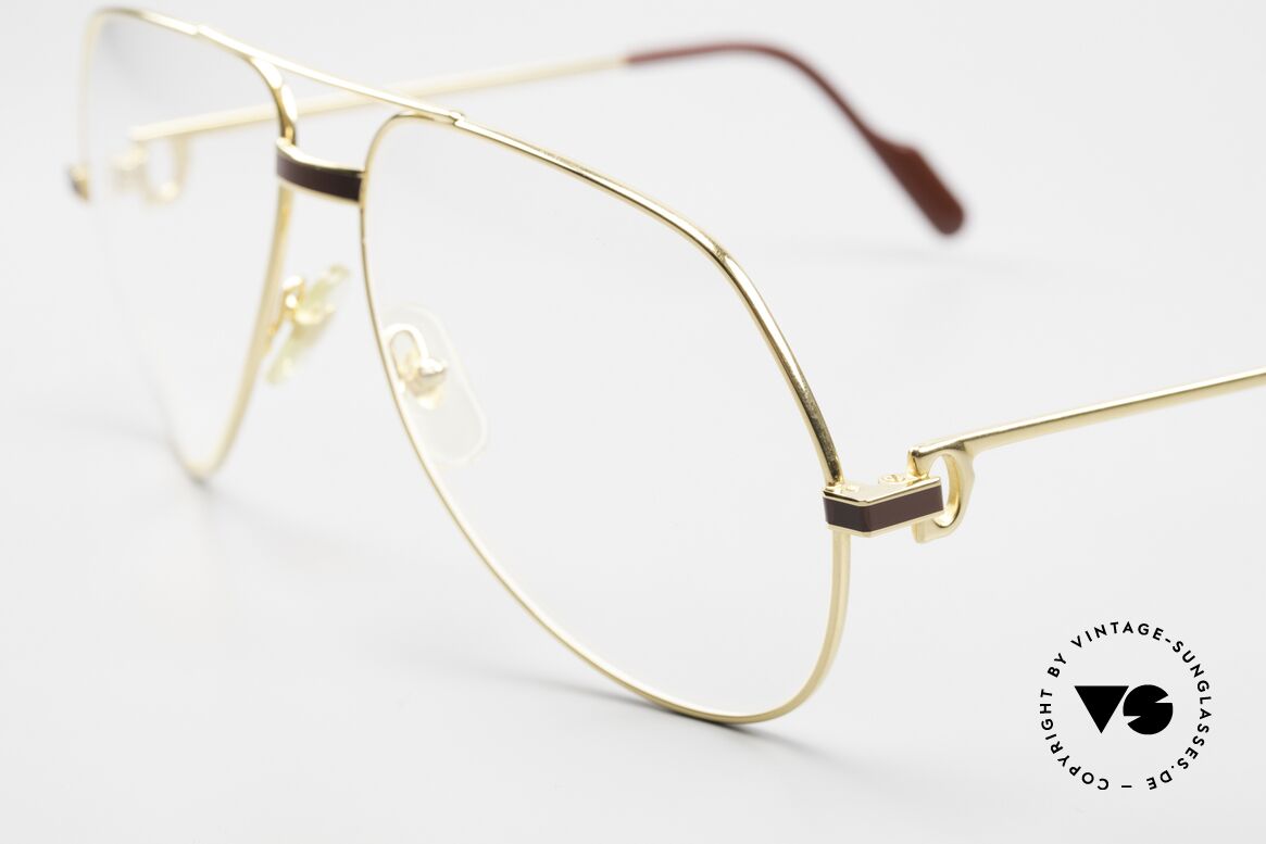 Cartier Vendome Laque - L Luxus Aviator Brille Herren, absolute Luxus-Fassung (22kt vergoldet) im Pilotenstil, Passend für Herren