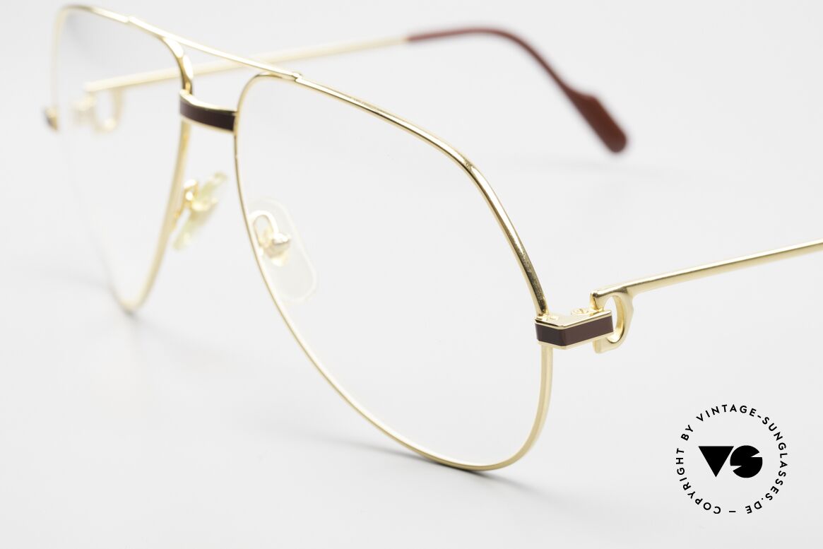 Cartier Vendome Laque - L Luxus Aviator Brille Herren, absolute Luxus-Fassung (22kt vergoldet) im Pilotenstil, Passend für Herren