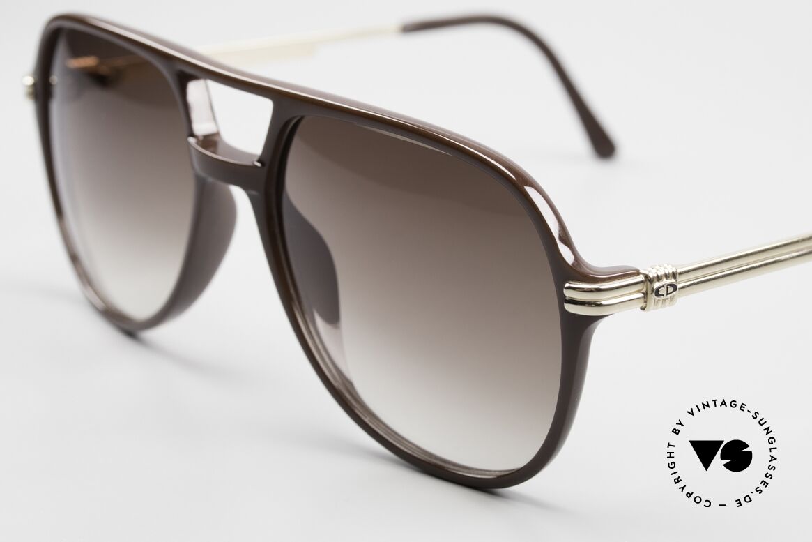 Christian Dior 2301 80er Optyl Brille Monsieur, zudem vergoldete Brillenbügel; medium-Gr. 56/16, Passend für Herren