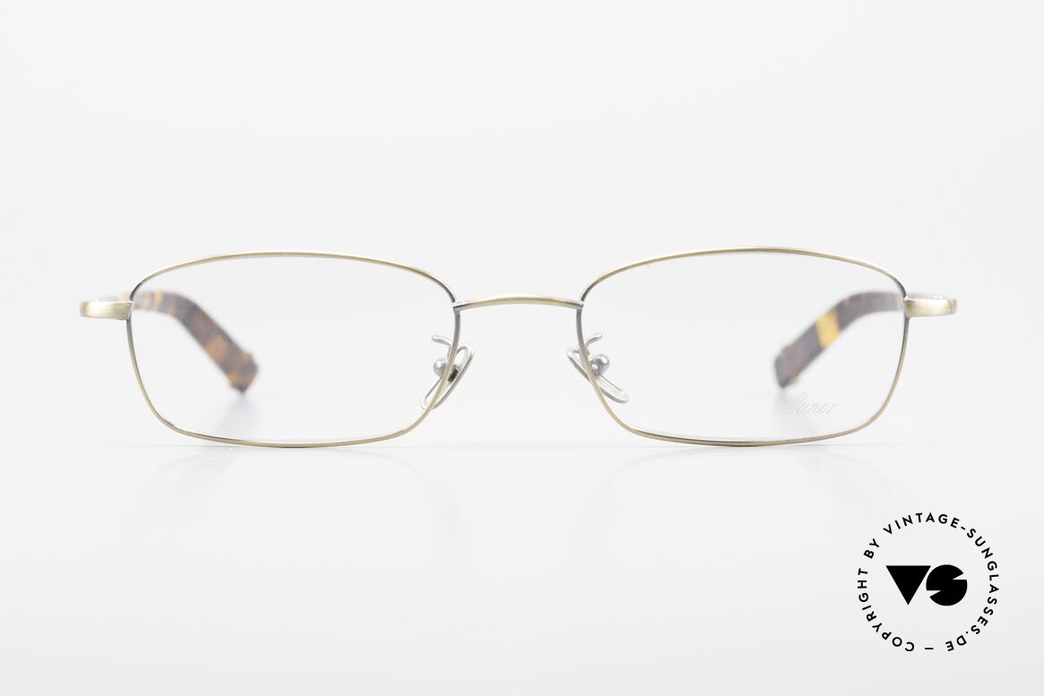 Lunor Club IV 524 AG Brille Eckig In Antik Gold, Mittelteil aus hochwertigstem Edelstahl; sehr edel, Passend für Herren