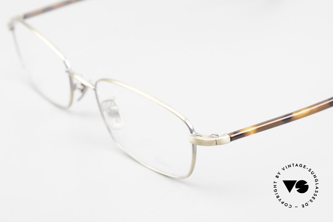Lunor Club IV 524 AG Brille Eckig In Antik Gold, eine eckige Herrenbrille bzw. Lesebrille für Herren, Passend für Herren