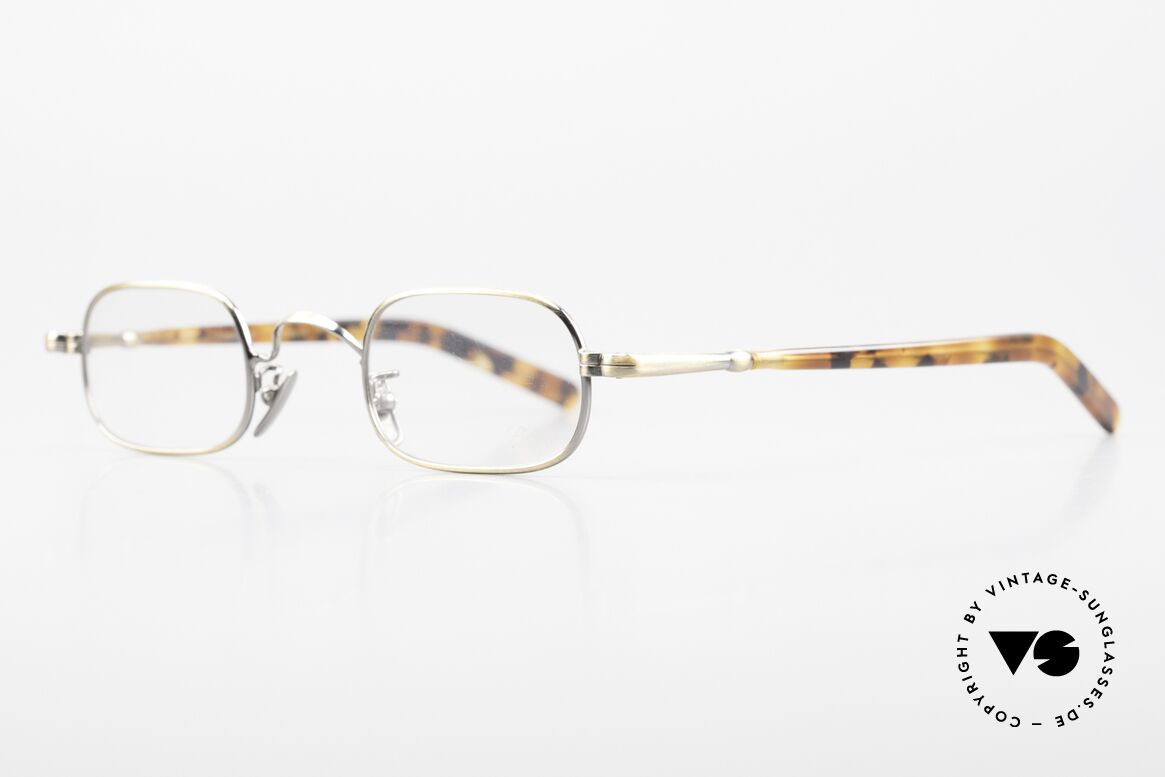 Lunor VA 104 Eckige Lesebrille Antik Gold, ohne große Logos; stattdessen mit zeitloser Eleganz, Passend für Herren und Damen