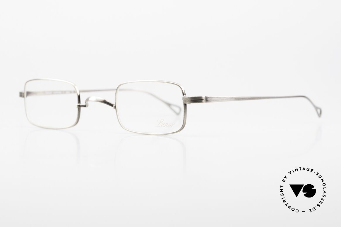 Lunor T3-E-MT AS Titan Fassung Antik Silver, AS = ANTIK SILBER mit W-Steg; made in Japan, Passend für Herren