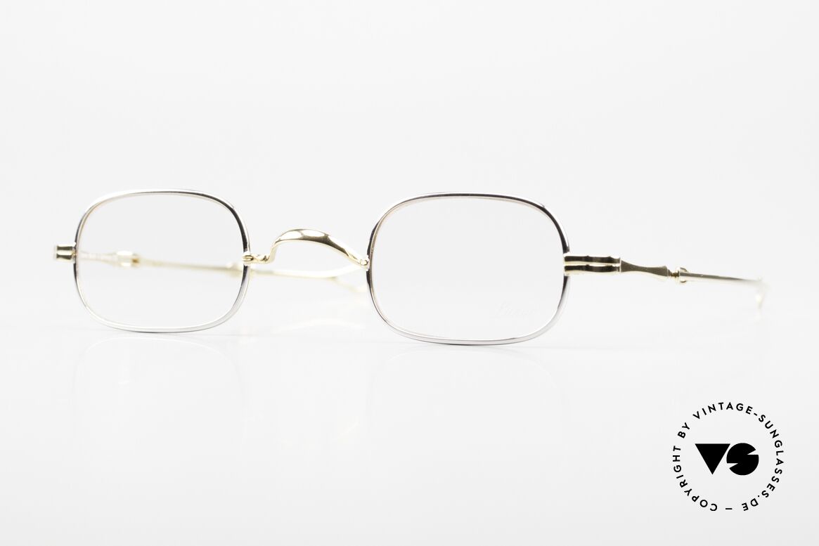 Lunor I 00 Telescopic Teleskopbrille BC Bicolor, rare, alte Lunor Brille mit Teleskop-Schiebebügeln, Passend für Herren und Damen