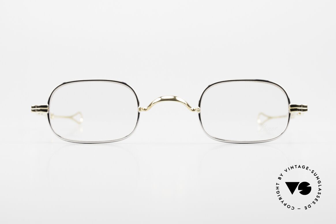 Lunor I 00 Telescopic Teleskopbrille BC Bicolor, BC = bicolor = 22kt gold-plated und platin-plattiert, Passend für Herren und Damen