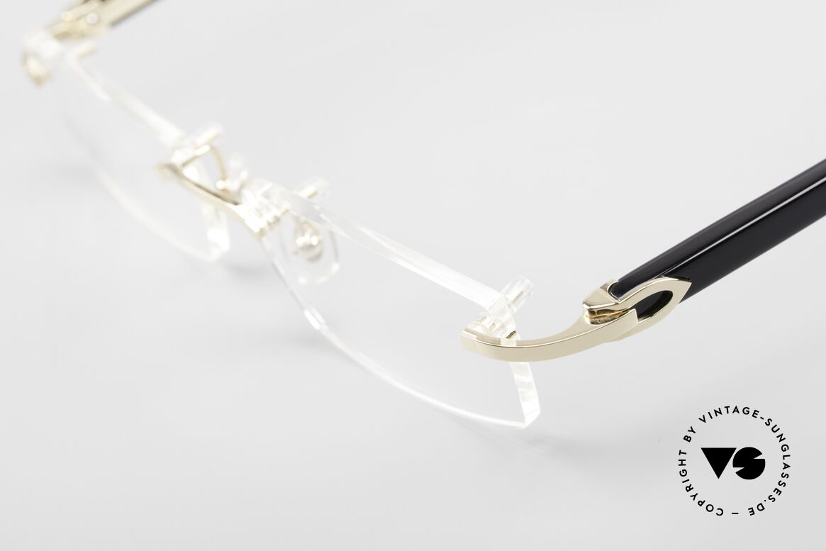 Cartier Canazei Ranlose Luxus Brille Eckig, ungetragene Luxusbrille mit orig. Etui & Verpackung, Passend für Herren und Damen
